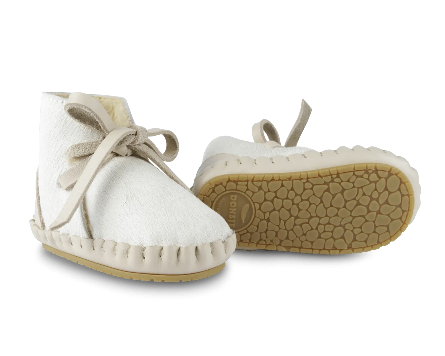 Pina Exclusive Booties | Cream Cow Hair