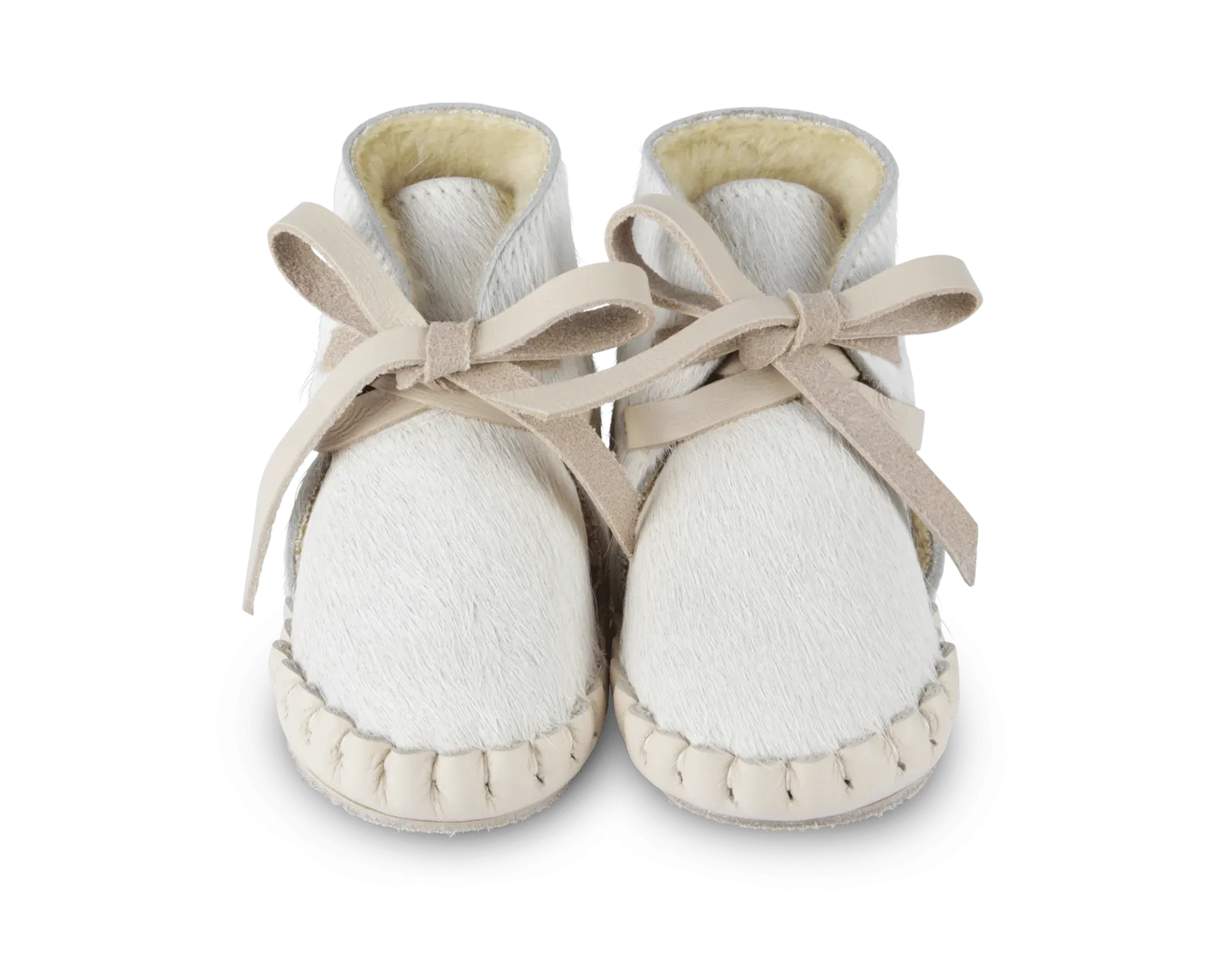 Pina Exclusive Booties | Cream Cow Hair