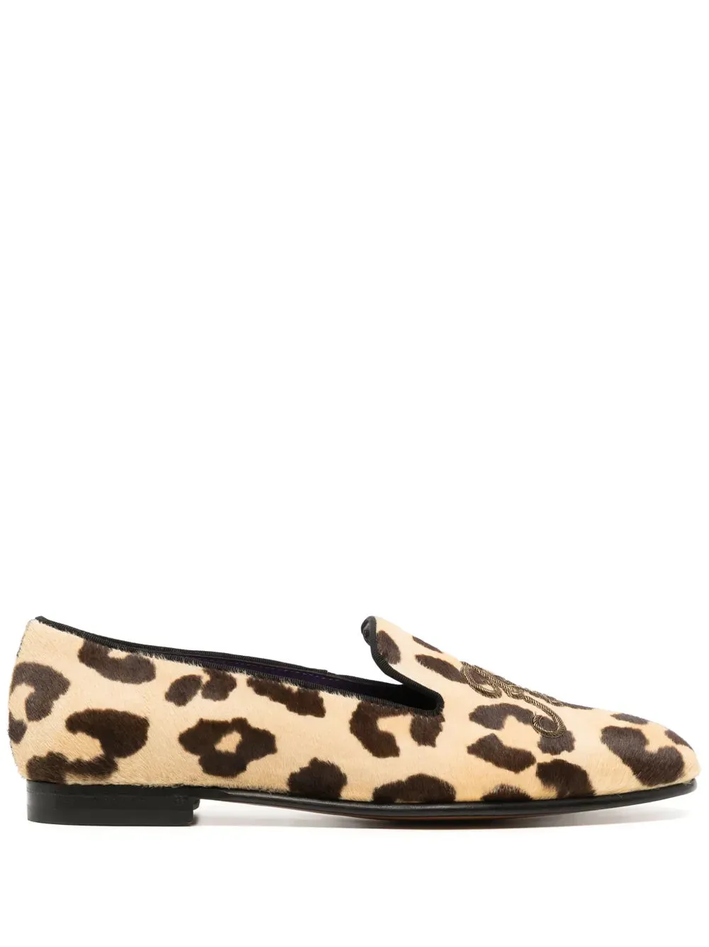 Ralph Lauren Collection Alonzo leopard-print loafers