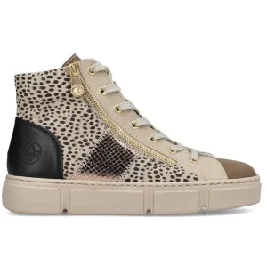 Rieker N5931-62 (Trace) Beige Combination Boots