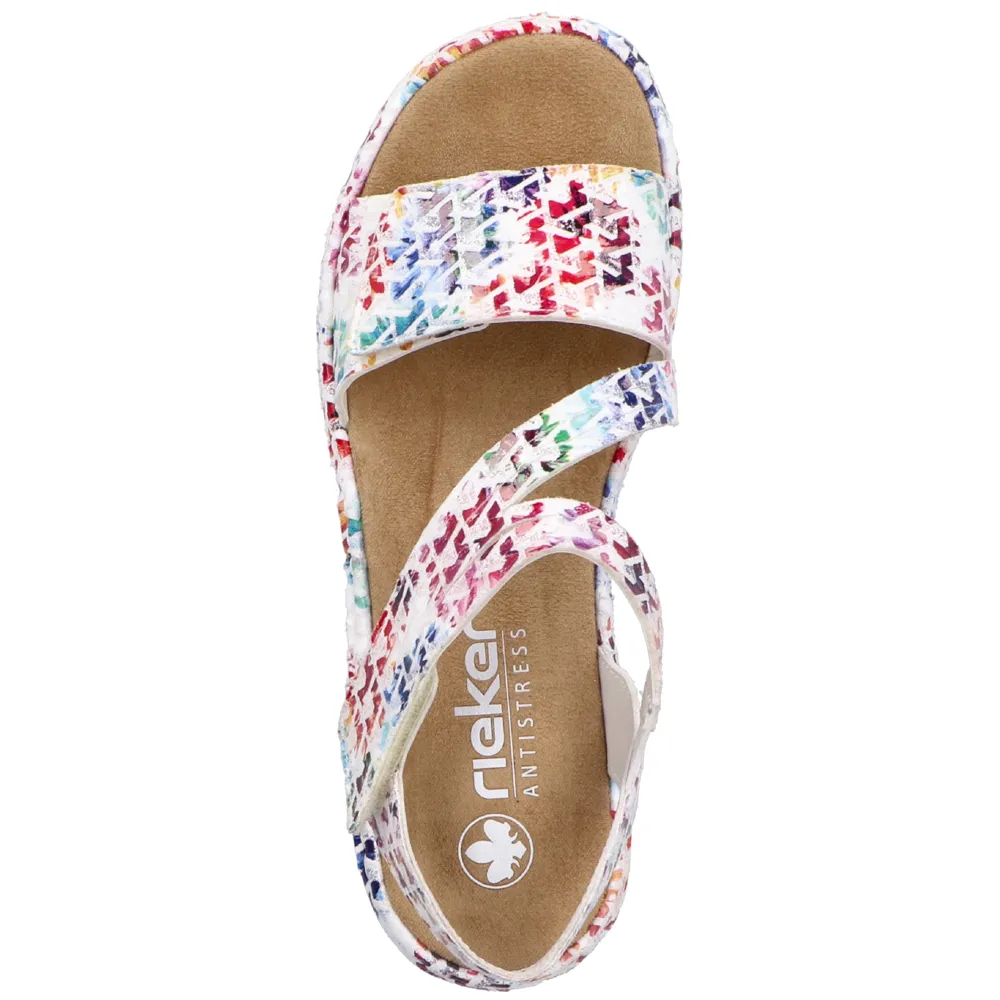 Rieker V1364-90 (Saffron) Multi Sandals