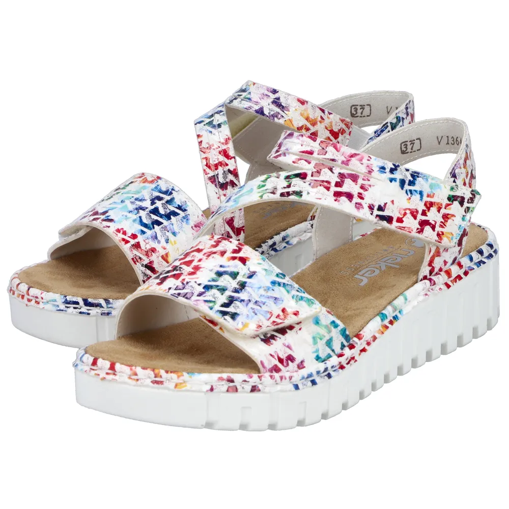 Rieker V1364-90 (Saffron) Multi Sandals