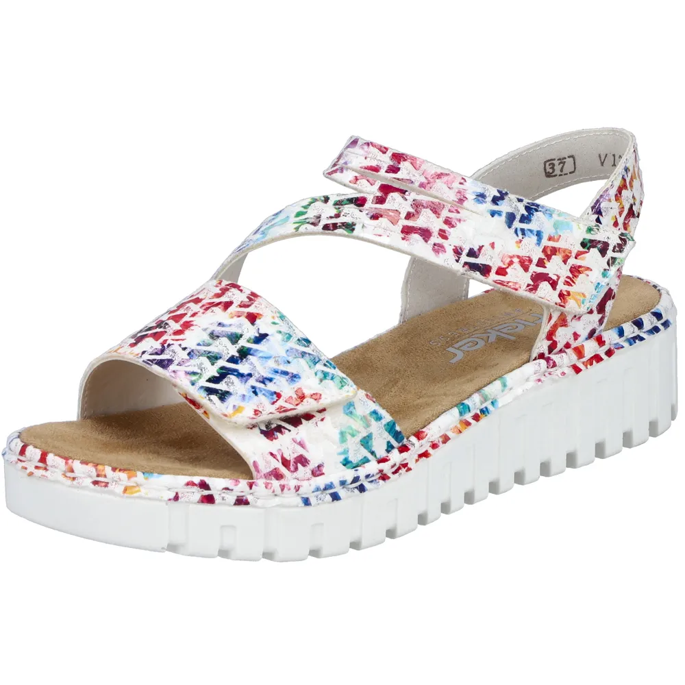Rieker V1364-90 (Saffron) Multi Sandals