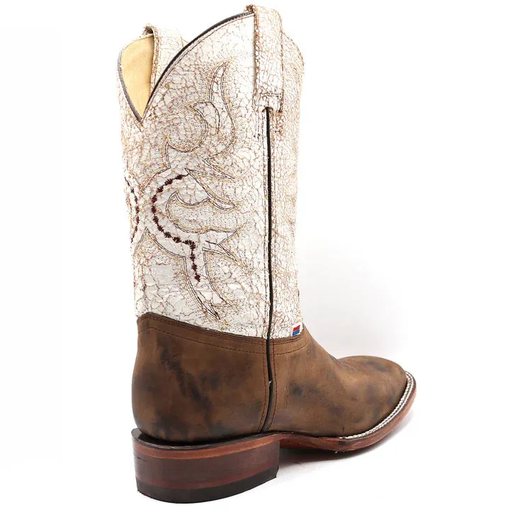 RockinLeather Women's Crazy Trigo Square Toe Western Boot