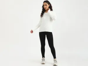 Round Neck Textured Top