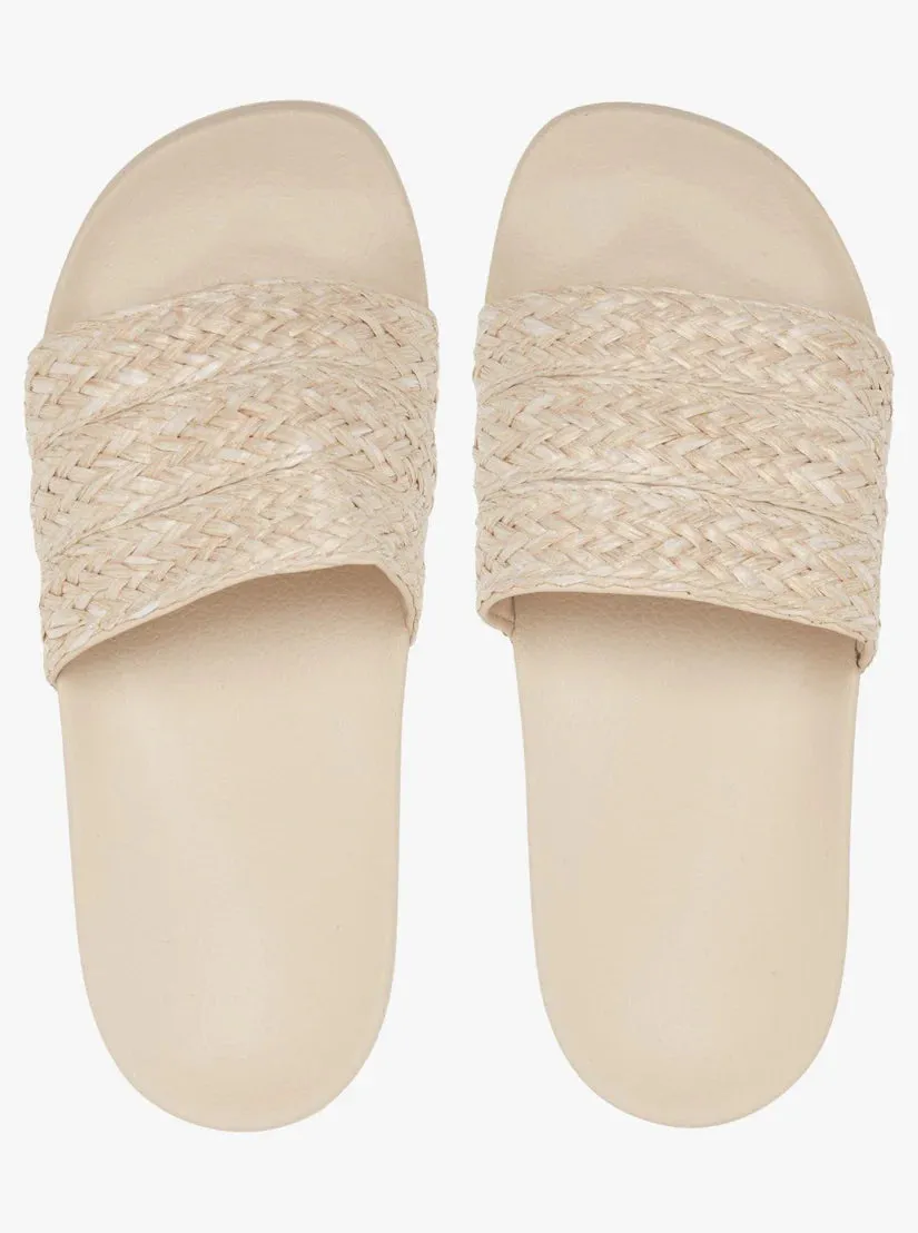 Roxy Slippy Slide Jute  - Cream