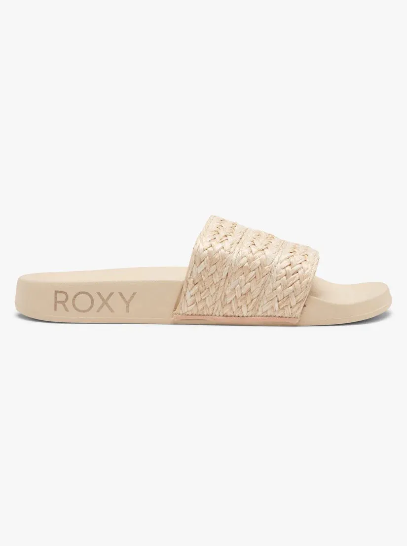 Roxy Slippy Slide Jute  - Cream