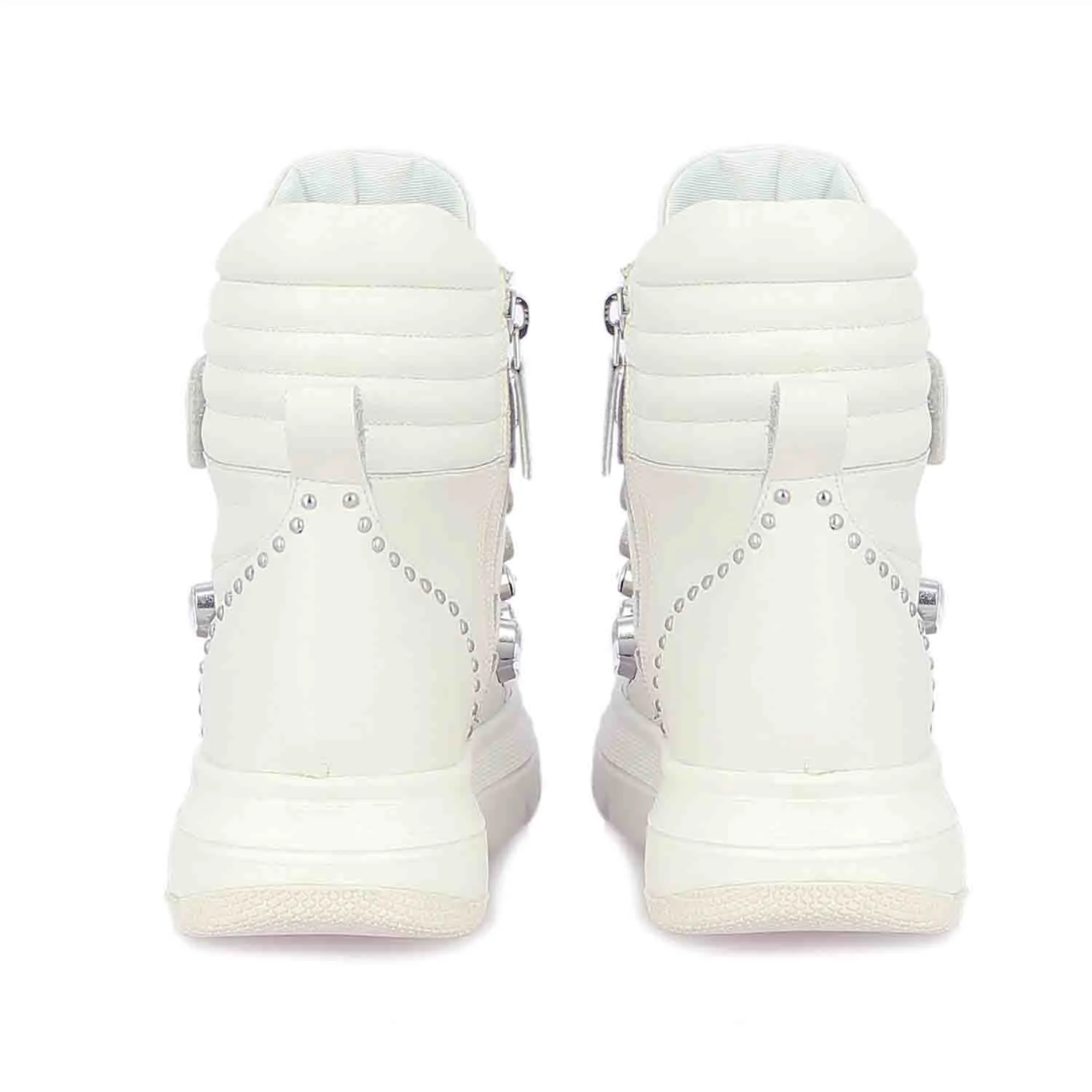 Saint Beyonce Embellished Ivory Leather Shoes