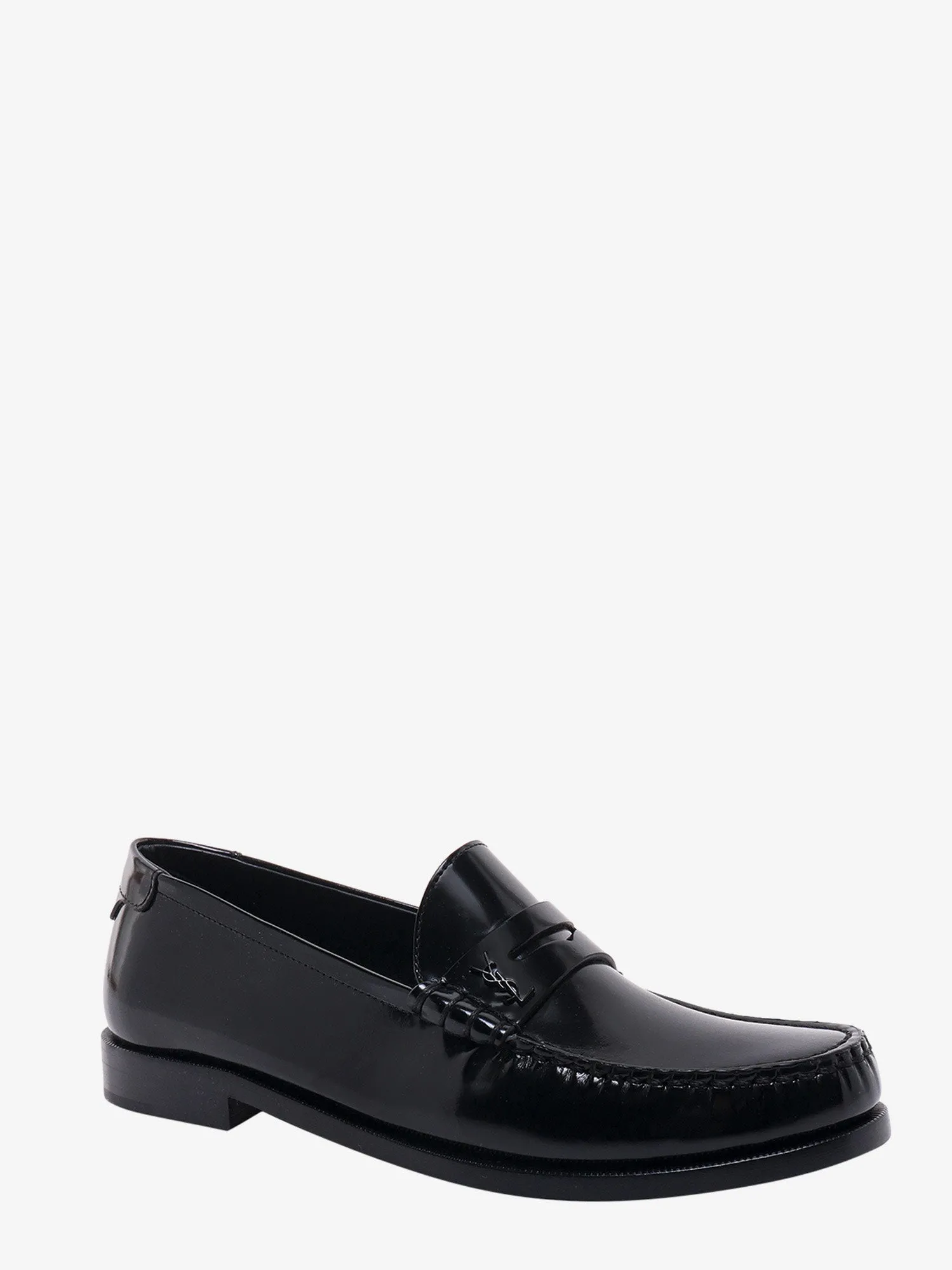 Saint Laurent Monogram Leather Loafer