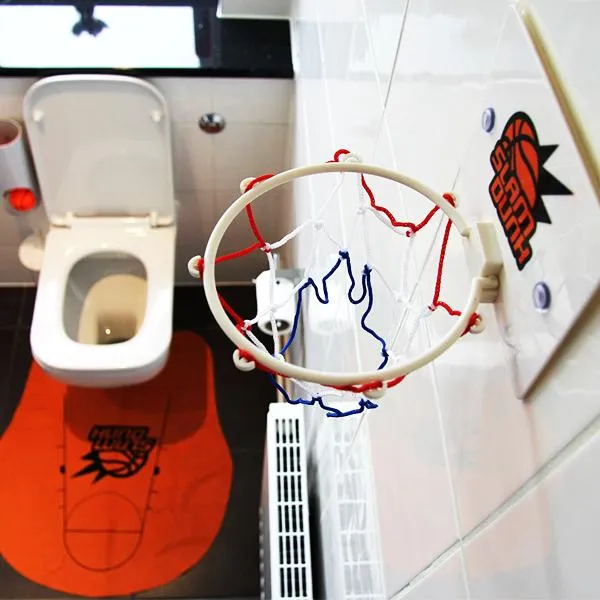 SLAM DUNK! - Mini Basketball Bathroom Game!