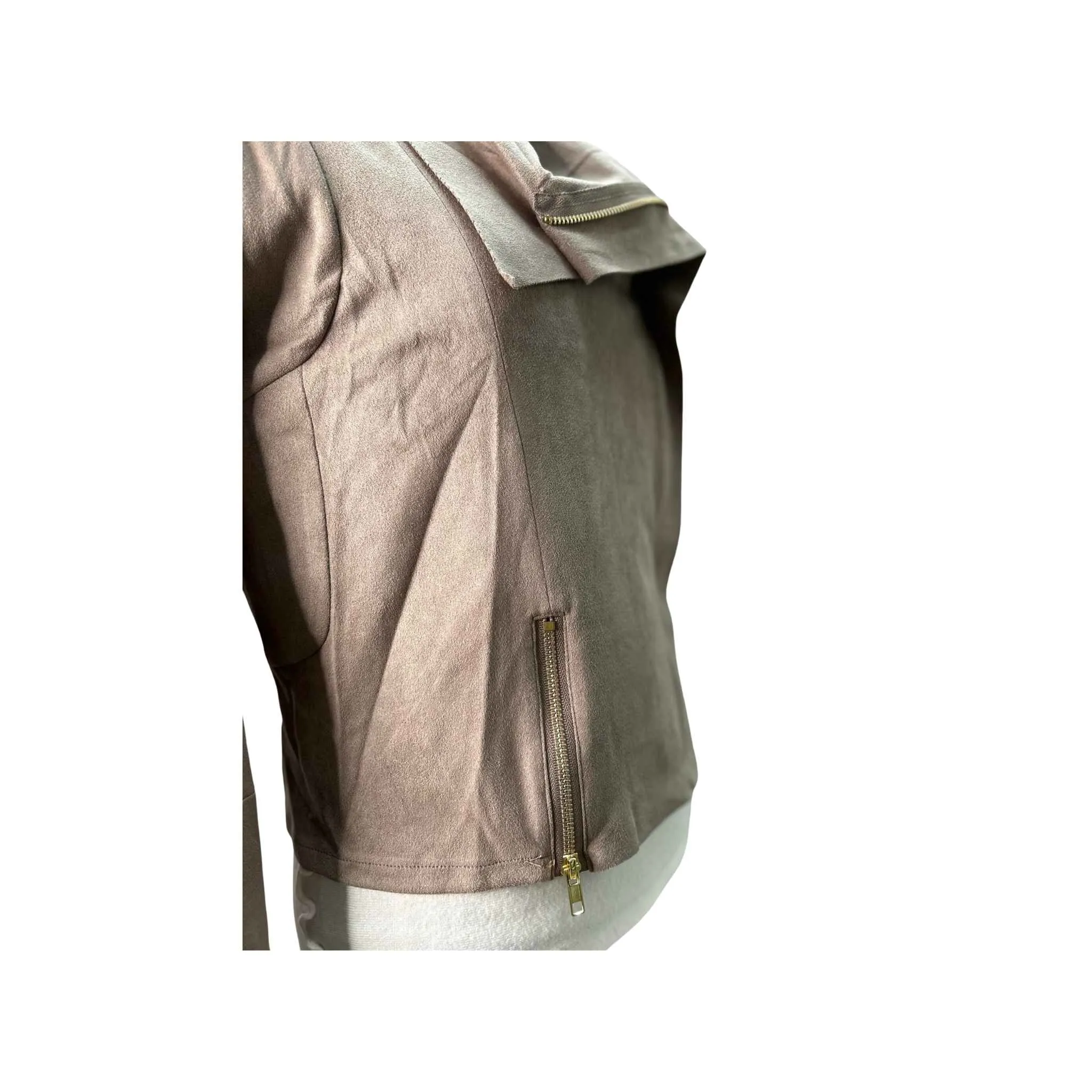 Soft Suede Moto Jacket