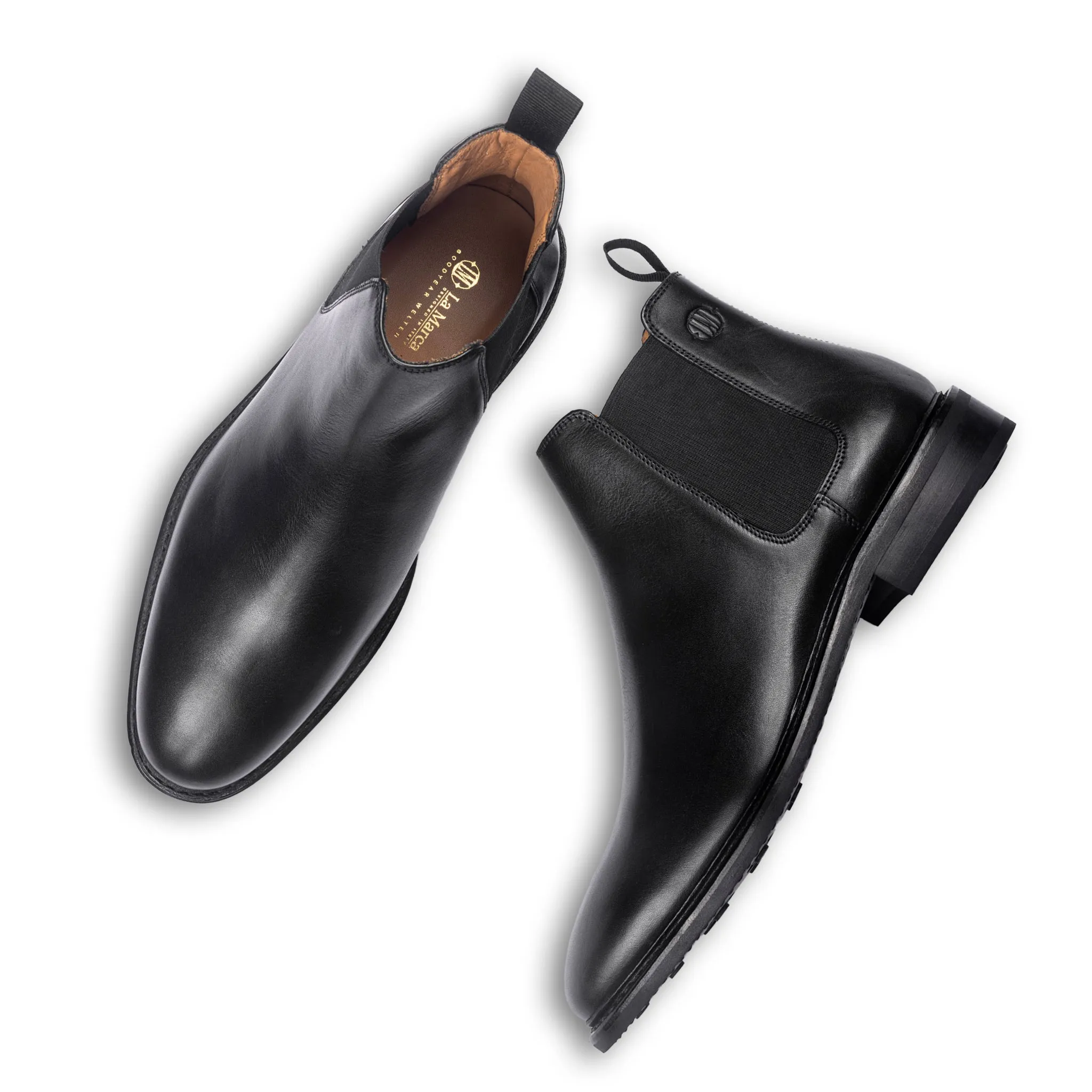 Stevan Chelsea Boot (Piano Black)