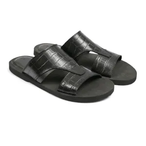 TEXTURED LEATHER SLIPPER