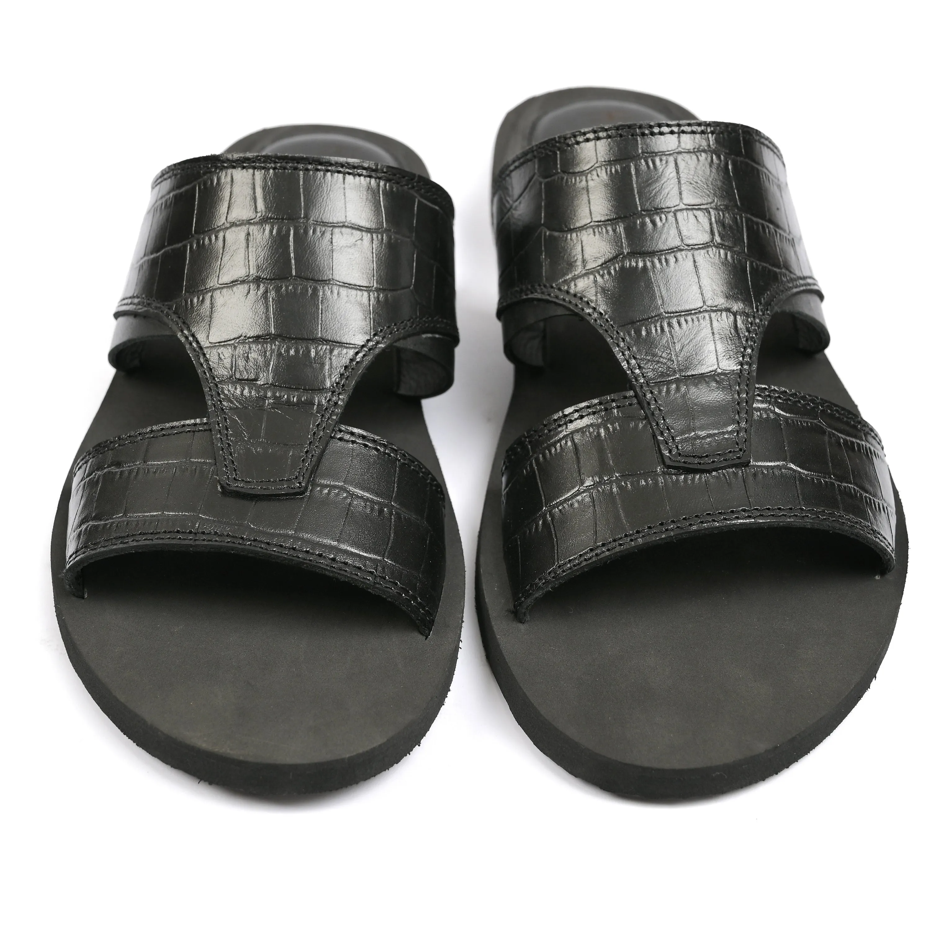 TEXTURED LEATHER SLIPPER