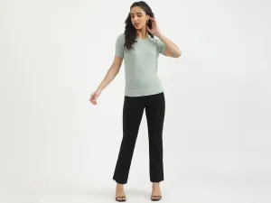 Textured Slim Fit Top