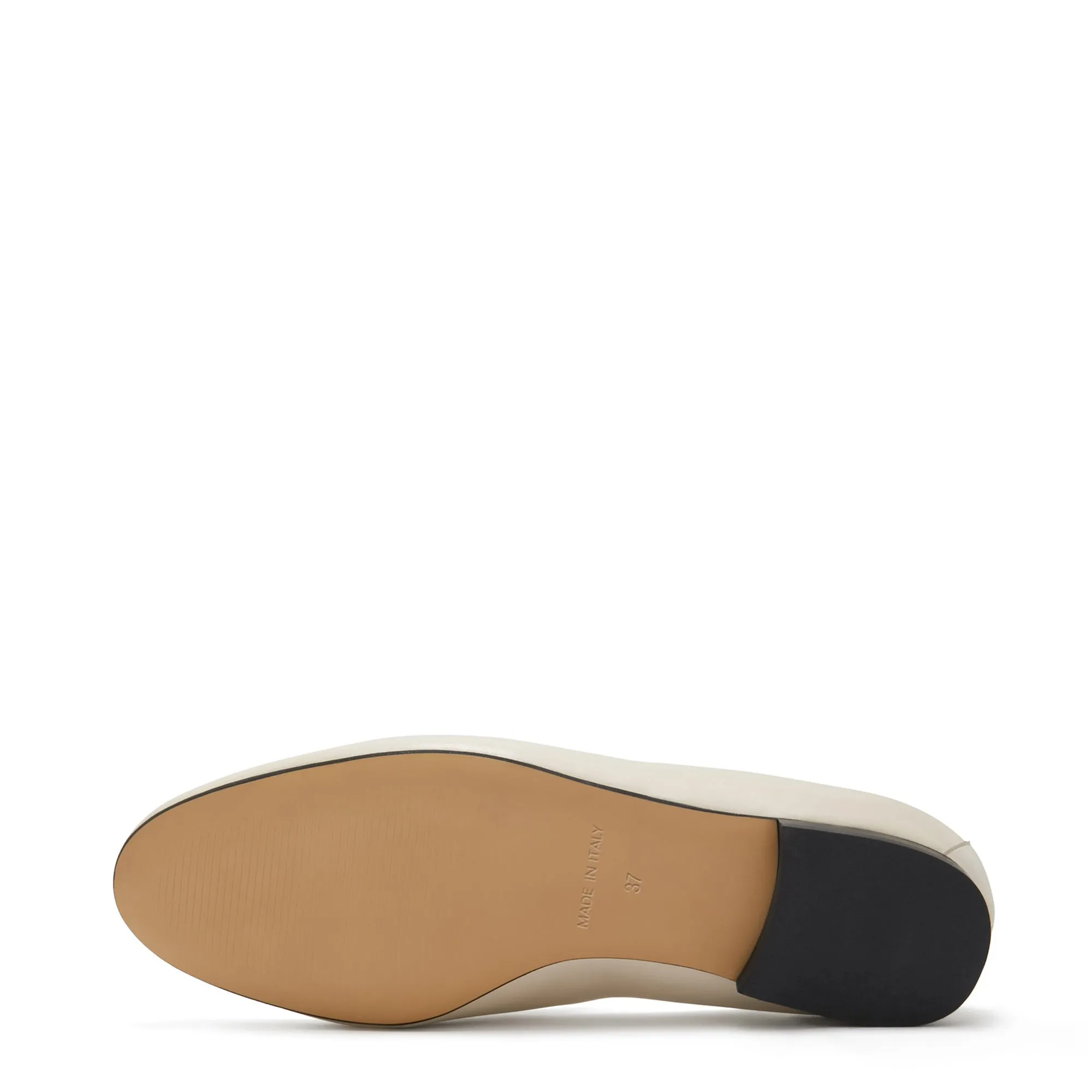 Vendôme Fleur beige calfskin leather loafers