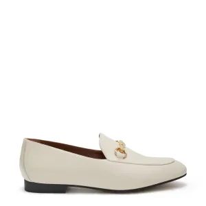 Vendôme Fleur beige calfskin leather loafers