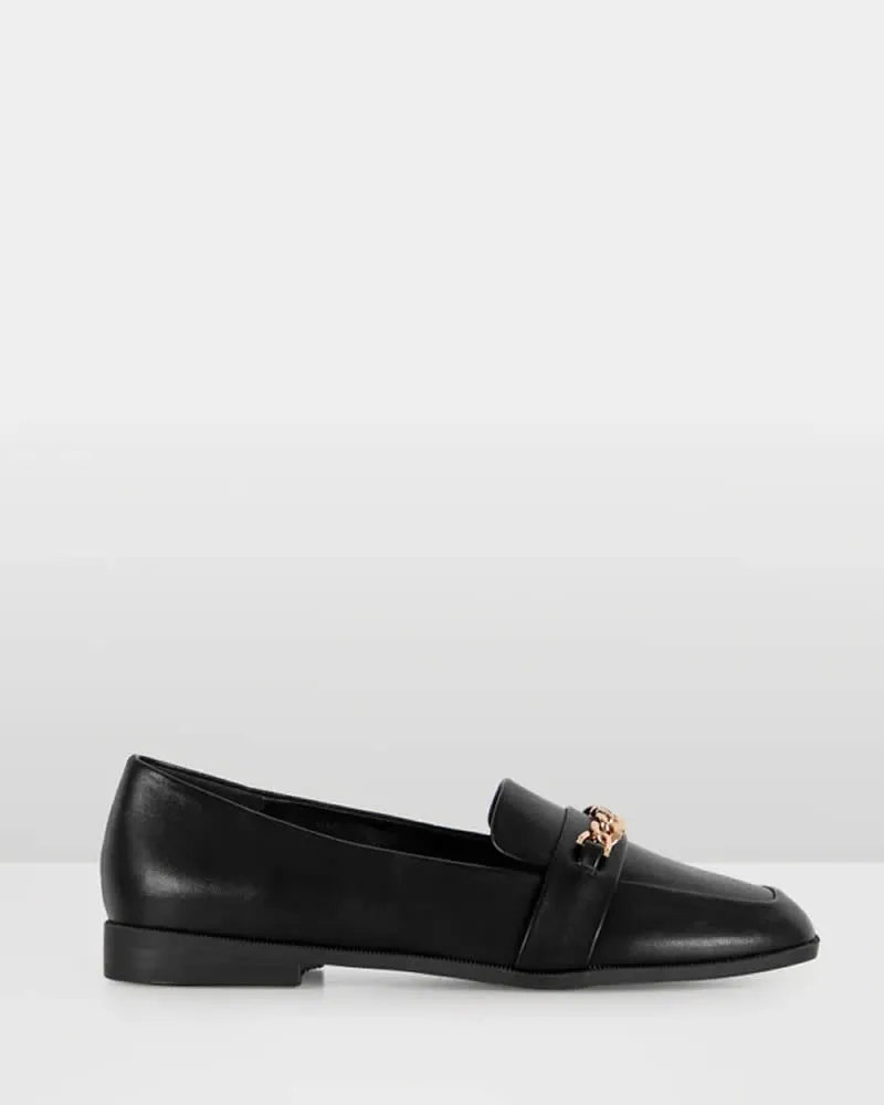 Wildfire Shoes Toronto Black Flat Loafers