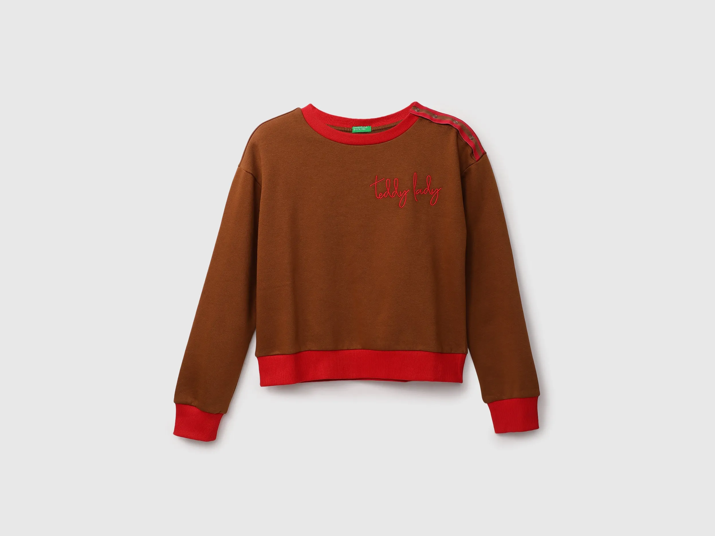 Women Colorblocked Closed Sweatshirt