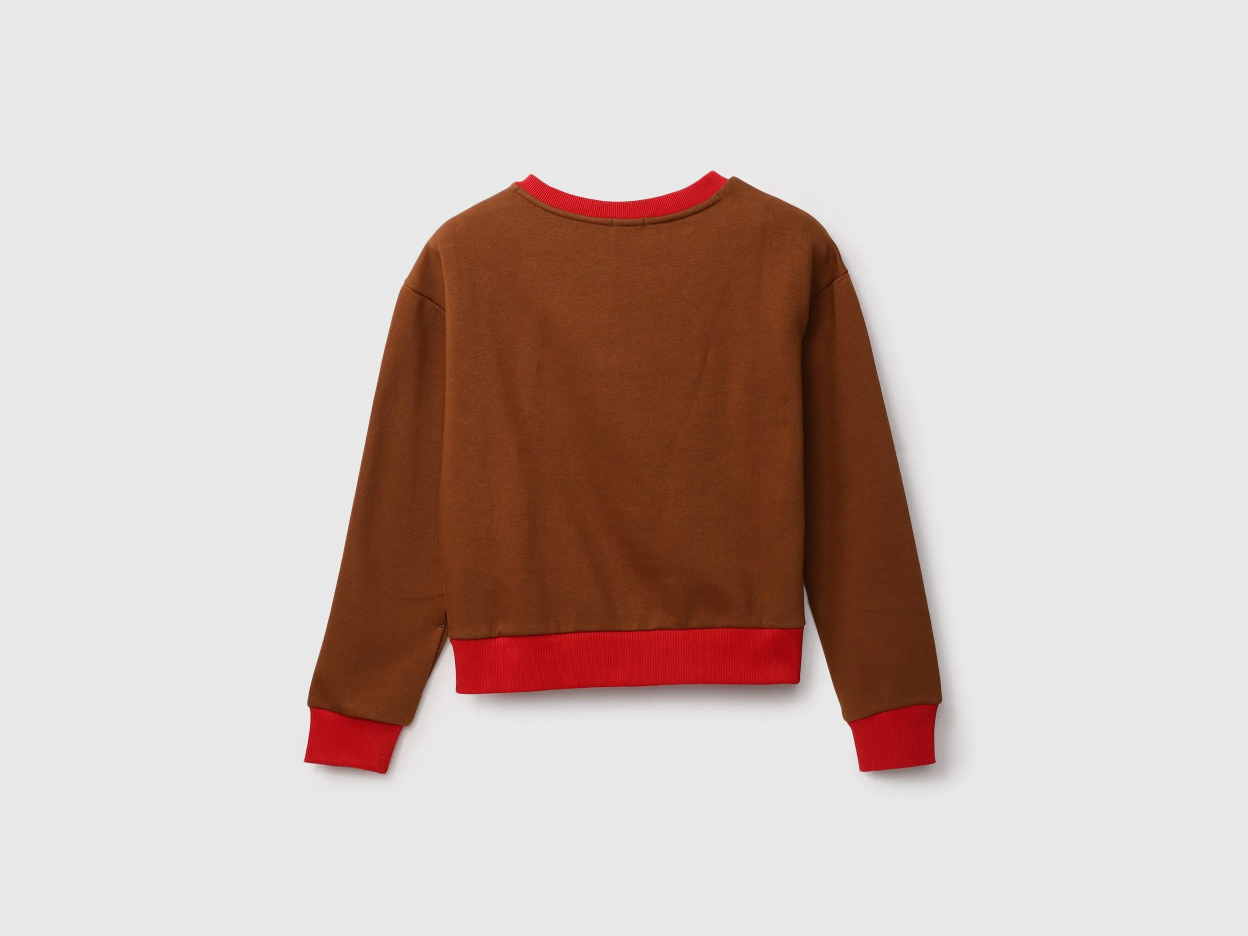Women Colorblocked Closed Sweatshirt