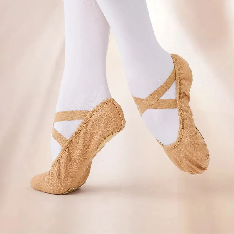 Women's Professional Ballet Shoes: Split Sole Dance Slippers for Girls